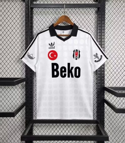 Besiktas 1990-1991 home vintage retro football jersey front view