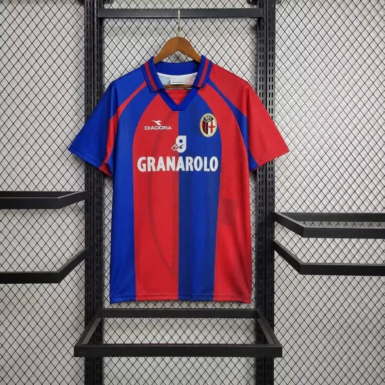 Bologna FC 1998-1999 Classic Home Vintage Football Retro Jersey