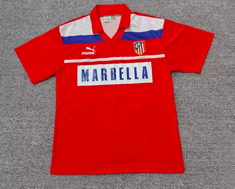 1990-1991 Copa del Rey Winner Paulo Futre Atletico de Madrid Classic Vintage Away Retro Football Shirt