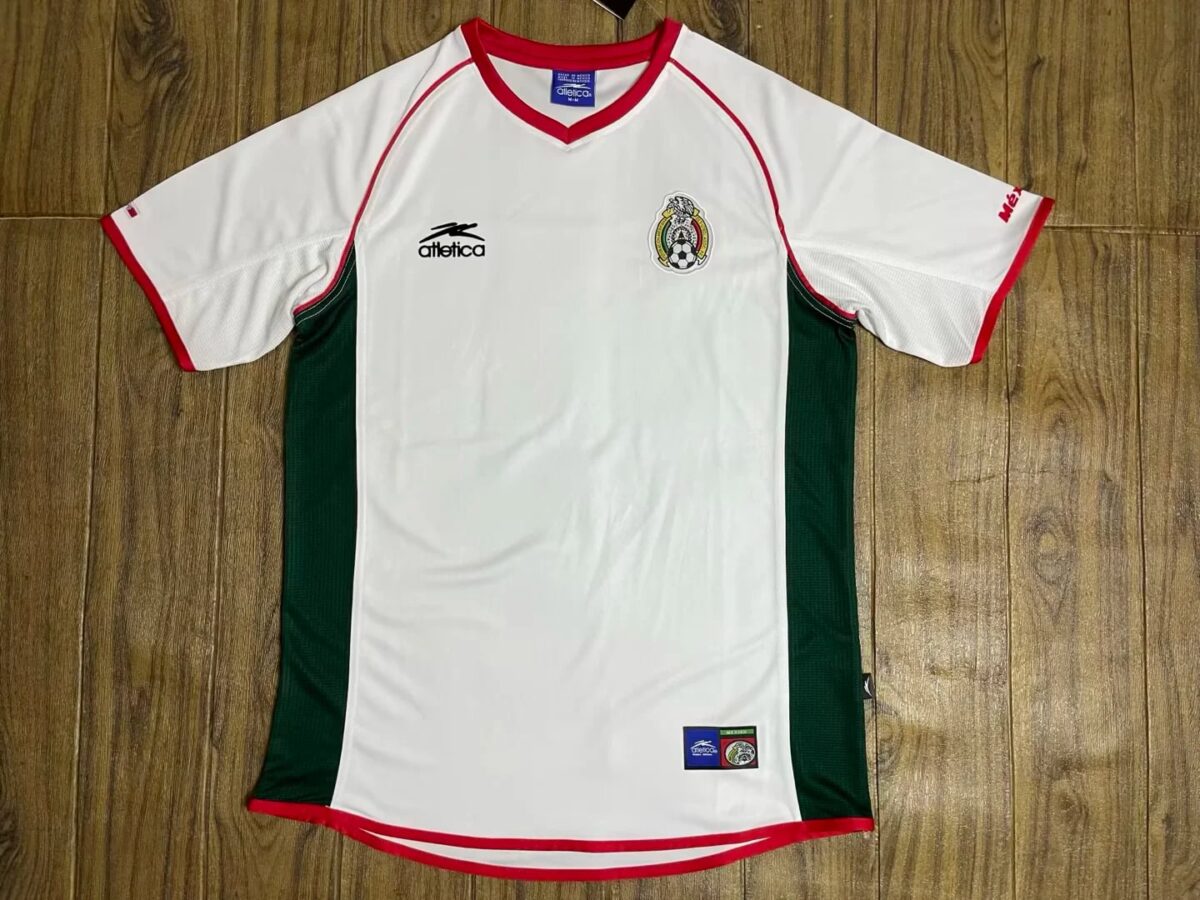 1998-1998 Mexico Aztec Home Retro Football Jersey