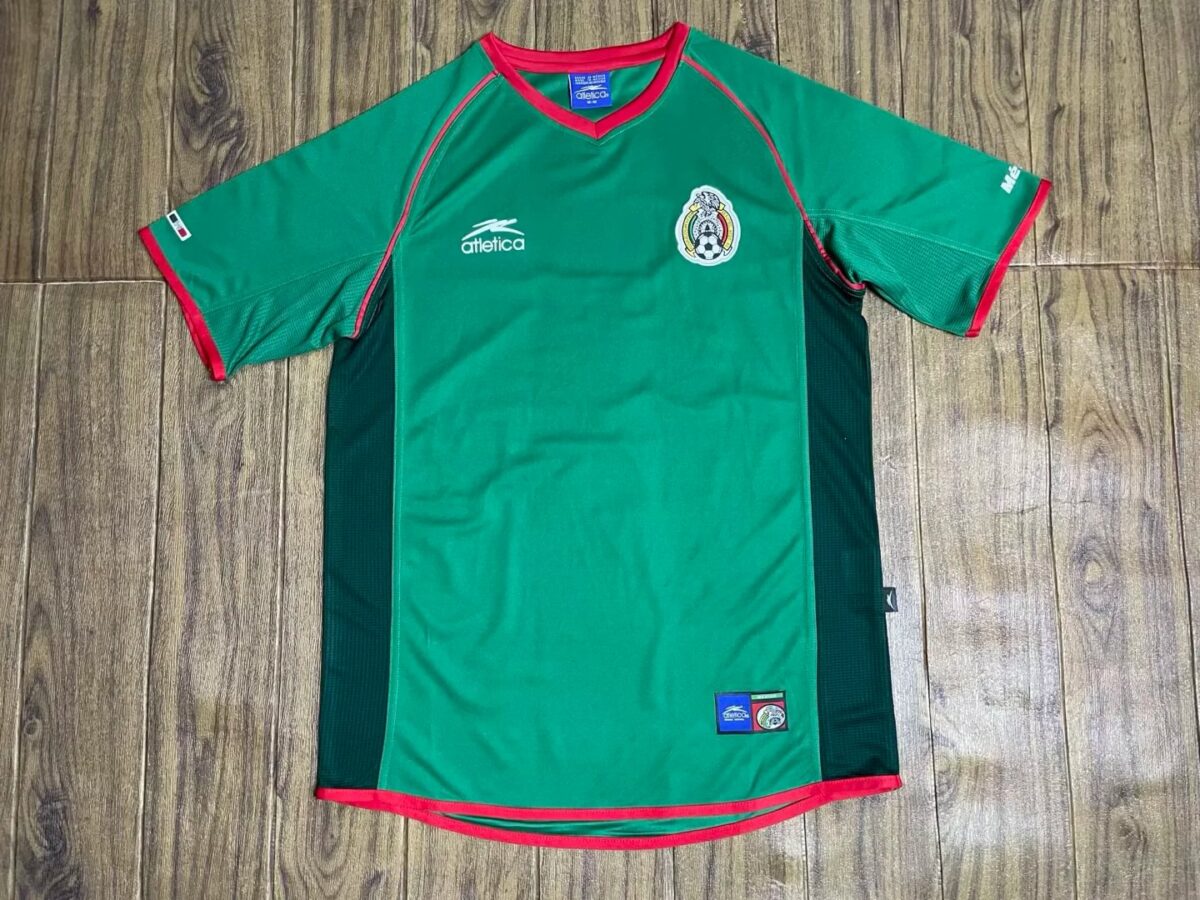 1998-1998 Mexico Aztec Sun Stone Home Retro Football Jersey