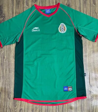 1998-1998 Mexico Aztec Sun Stone Home Retro Football Jersey