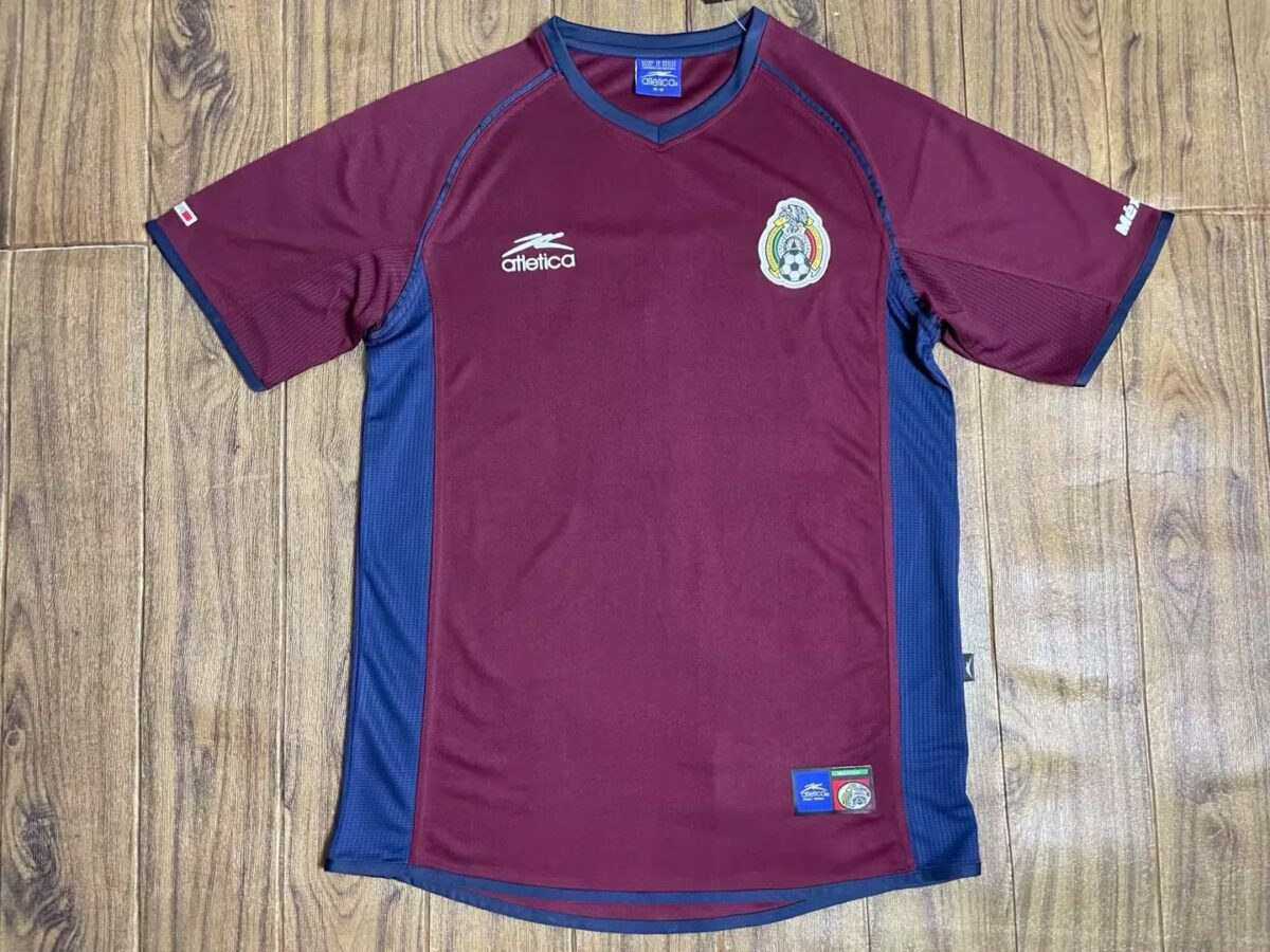 1998-1998 Mexico Aztec Sun Stone Home Retro Football Jersey