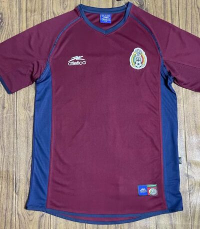 1998-1998 Mexico Aztec Sun Stone Home Retro Football Jersey